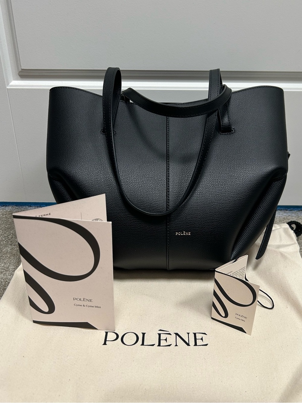 Polene Cyme Mini in Noir - Picture 5 of 10